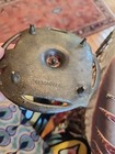 Antique 3 Pc Orig Signed Geschutzt Bronze Dragon Candlestick    Matchbook Holder