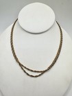 Antique Vtg Gold Filled Watch Fob Chain  Necklace 16in-32in 10 9g Signed Read