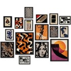 16 Pcs Retro 70s Wall Art Decor  Eclectic Vintage Gallery Wall Prints For