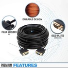 Svga vga Cable 15-pin Male male 1080p For Pc Tv Monitor Laptop Multi-pack Lot