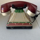 Vtg Coca-cola Landline Light Up Push Button Telephone Stained Glass Look Read