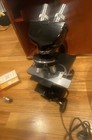 Vintage Steindorff Berlin Binocular Microscope W Accessories   Wooden Case Look 