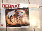 Vintage Bernat Murray Bucking Bronco 30 x36  Latch Hook Rug Kit Partial Worked