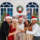 Christmas Backdrop Photography Socks Tree Family Gathering 12386 10x10 Ft