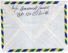 France Gabon  Flowers  Air Mail Cover To France  Vf