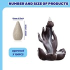 100pcs Agarwood Backflow Incense Cones Bulk  Long Lasting Waterfall Sandal Wo   