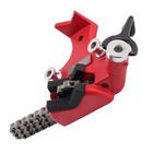 1 4 -6  Bench Chain Vise Heavy Duty 28  Pipe Clamp Cast Iron Steel Base
