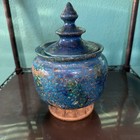 1960s Bitossi Lidded Pagoda Urn Aldo Londi For Rosenthal Netter Italy Mcm