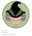 2023 Gen Con Pin Bazaar -  Enamel Pin - Moss Fete -  Wicked Witch