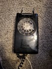 Vintage Western Electric Black Rotary Dial Wall Telephone Bell System Model 554
