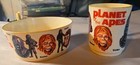 1967 Planet Of The Apes Bowl   Cup Set Galen Zaius Urko Vintage Movie Merch