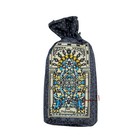 Muslim Travel Prayer Rug Thin Madina Flower Design 24x40in Portable Salah