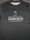 Men s Black Beer Funny Graphic Print Crew Neck Short Sleeve T-shirt Size Xl