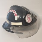 Vintage 1983 Cairns Fire Helmet Captain Medford Fire Dept Dla Contract Rare