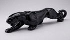 Vtg Royal Haeger Black Nickel Ceramic Panther Statue Mid Century Modern  23 5 