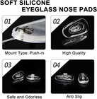 Push-in Eyeglass Nose Pads  6 Pairs 14mm Soft Silicone Push In Nose Pads For Gla