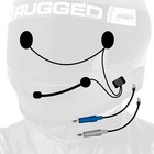 Rugged Radios Hk-uni Wired stx Stereo Helmet Kit With Alpha Audio Speakers   Mic