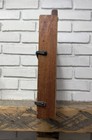 Pottery Barn Vintage Spice Rack Apothecary Heavy Wood Wrought Iron
