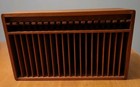 Vintage Kalmar Designs 20 Slot Cd Holder Teak Wood Mcm Storage   8 Eject Buttons