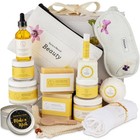 Luxury Citrus Spa Gift Basket - 15-piece Self-care Set For Relaxation  Perfect G