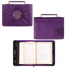 Extra Large Purple Fashion Bible Cover Faux Leather Proverbs 31 Design