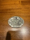 Vintage American 4-4-0 Train Belt Buckle Steam Engine Railroad 