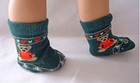 Christmas Holiday Teddy Bear Socks Fits 18inch Dolls