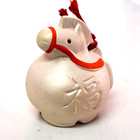 Japanese Clay Bell Dorei Miniature Pottery Zodiac Horse Uma Lucky Ornament Jp H5