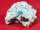 Blue  Chrysocolla Cluster With Translucent Druzy Quartz Mexico 137gr