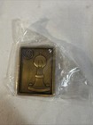 Vintage General Electric Ge Thomas Edison Light Bulb Brass Paperweight 3      