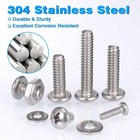 900pcs Hardware Machine Screws Sae Assortment Kit - Stainless Steel Bolts   Nuts