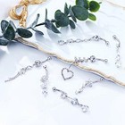 10pcs 14g Stainless Steel Cz Dangle Belly Button Rings Navel Rings Body Piercing