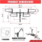 Foldable 2 Bike Bicycle 2  Hitch Mount Carrier Platform Rack For Car Truck Suv