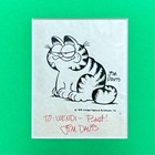 1976 Garfield Jim Davis Hand Signed Autograph Framed With Wizard Of Id   Hagar