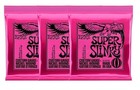 3 Set Ernie Ball Super Slinky Nickel Wound Guitar Strings 9-42 2223