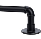 Industrial Black Curtain Rod For Windows Adjustable From 48 to 84   1 In