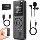 32gb Digital Voice Recorder With Playback  Portable Audio Recording Device
