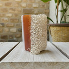Natural Donkey Milk Honey Loofah Soap-handmade Exfoliating Pumpkin Fiber Bar
