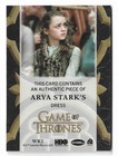 Game Of Thrones  The Great Houses Women Of The Realm Relic Wr2 Arya Stark