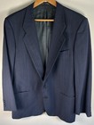 Vtg Giorgio Armani Mani Italy Mens 2 Pc Suit Sz 40r 32x29 5 Navy Pinstripes Wool