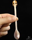 5 4  Premium Brazilian Agate Carved Crystal Skull Spoon Sculpture  Healing