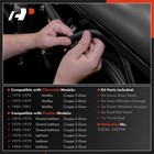 9pc Weather Stripping Kit For Chevy Malibu Pontiac Lemans 1978-1981 Coupe