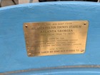 Vintage Atlanta Fulton County Stadium Double Seat Hank Aaron 715 Plaque