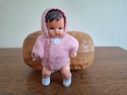 Vintage Shackman Baby Girl In Peanut Shell Celluloid Doll Pink Hong Kong Rare