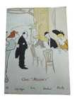 Vintage 1960s Chez Maxim s Menu   2 Recipes  Famous French Restaurant Paris