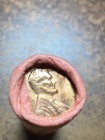 1963  p    bu  Original Bank Wrapped Lincoln Memorial Cent Penny Roll  50 Coins