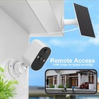 2pk Solar Camera 1080p Outdoor Wifi Wireless Solar Battery Power Security Camera