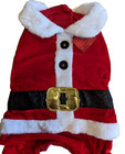 Christmas Santa Dog Costume Happy Howlidays Lined Medium