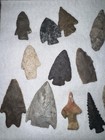 Lot Of 21 Native American Flint Arrowhead Points Blades