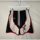 Under Armour Cincinnati Bearcats Basketball Shorts Black Red White Youth Size 22